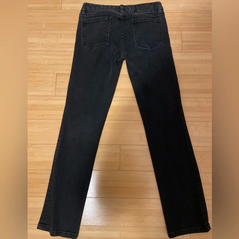 Tory Burch Black Straight Leg Jeans Size 25 - Picture 7 of 10
